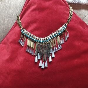 Elegant Gold and Turquoise Necklace